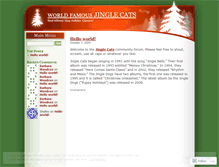 Tablet Screenshot of jinglecats.wordpress.com