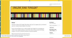 Desktop Screenshot of myonlinejobstonight.wordpress.com