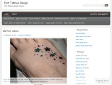 Tablet Screenshot of foottattoosdesign.wordpress.com