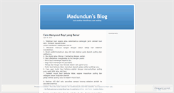 Desktop Screenshot of madundun.wordpress.com