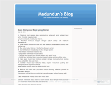 Tablet Screenshot of madundun.wordpress.com