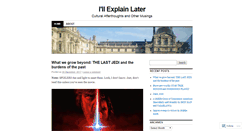 Desktop Screenshot of culturalafterthoughts.wordpress.com