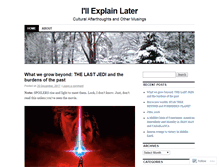 Tablet Screenshot of culturalafterthoughts.wordpress.com