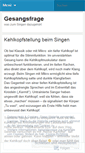 Mobile Screenshot of gesangsfrage.wordpress.com