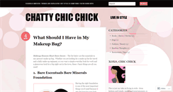 Desktop Screenshot of chattychicchick.wordpress.com