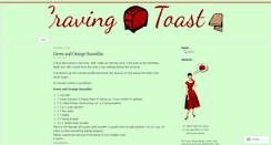 Desktop Screenshot of cravingtoast.wordpress.com