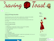 Tablet Screenshot of cravingtoast.wordpress.com