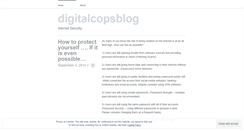 Desktop Screenshot of digitalcopsblog.wordpress.com