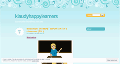 Desktop Screenshot of klaudyhappylearners.wordpress.com