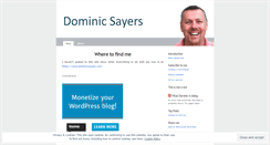 Desktop Screenshot of dominicsayers.wordpress.com