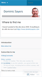 Mobile Screenshot of dominicsayers.wordpress.com