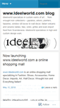 Mobile Screenshot of ideelworld.wordpress.com