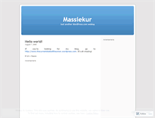 Tablet Screenshot of massiekur.wordpress.com