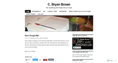Desktop Screenshot of cbryanbrown.wordpress.com