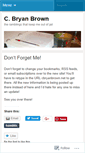 Mobile Screenshot of cbryanbrown.wordpress.com