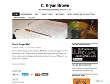 Tablet Screenshot of cbryanbrown.wordpress.com