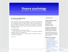 Tablet Screenshot of financepsychology.wordpress.com