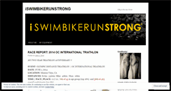 Desktop Screenshot of iswimbikerunstrong.wordpress.com