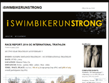 Tablet Screenshot of iswimbikerunstrong.wordpress.com