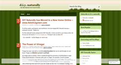 Desktop Screenshot of diynaturally.wordpress.com