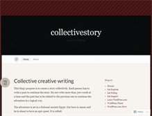 Tablet Screenshot of collectivestory.wordpress.com