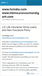 Mobile Screenshot of licindiachandigarh.wordpress.com
