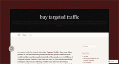 Desktop Screenshot of buytargetedtrafficblog.wordpress.com