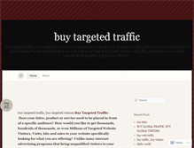 Tablet Screenshot of buytargetedtrafficblog.wordpress.com