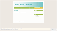 Desktop Screenshot of larrynienhaus.wordpress.com