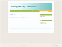 Tablet Screenshot of larrynienhaus.wordpress.com