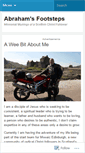 Mobile Screenshot of abrahamsfootsteps.wordpress.com