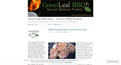 Desktop Screenshot of greenleafbbq.wordpress.com