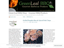 Tablet Screenshot of greenleafbbq.wordpress.com