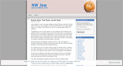 Desktop Screenshot of nwjew.wordpress.com