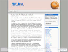 Tablet Screenshot of nwjew.wordpress.com