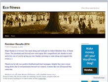 Tablet Screenshot of ecofitnessevents.wordpress.com