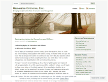 Tablet Screenshot of growingoptions.wordpress.com