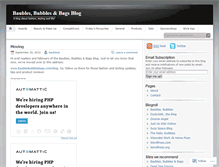 Tablet Screenshot of baublesbubblesbags.wordpress.com