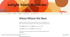 Desktop Screenshot of insightyouthministries.wordpress.com