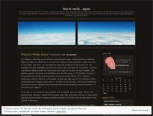 Tablet Screenshot of dontoearthagain.wordpress.com