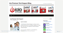 Desktop Screenshot of iolotechsupport.wordpress.com