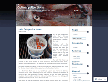 Tablet Screenshot of culinaryabortions.wordpress.com