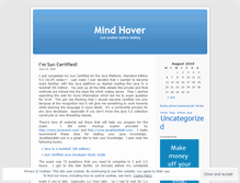 Tablet Screenshot of mindhover.wordpress.com