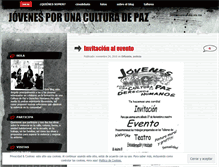 Tablet Screenshot of jovenesporunaculturadepaz.wordpress.com