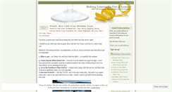 Desktop Screenshot of makinglimoncello.wordpress.com