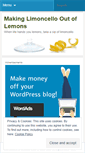 Mobile Screenshot of makinglimoncello.wordpress.com