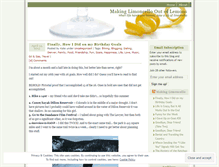 Tablet Screenshot of makinglimoncello.wordpress.com