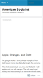Mobile Screenshot of americansocialist.wordpress.com