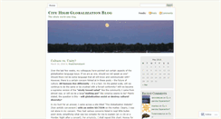 Desktop Screenshot of cityglobalization.wordpress.com