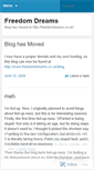 Mobile Screenshot of freedomdreams.wordpress.com